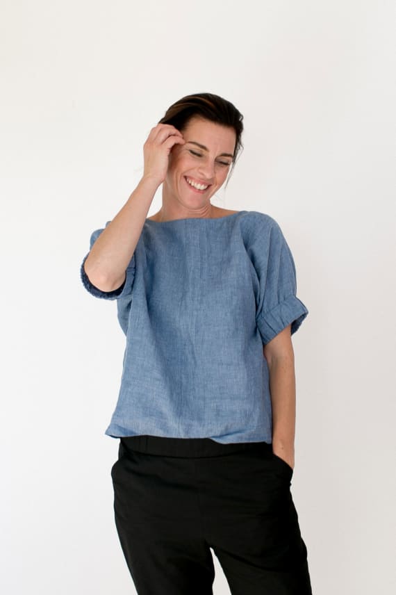 KAAVA CUFF TOP valkoinen